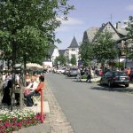 Centrum Winterberg met terrasjes